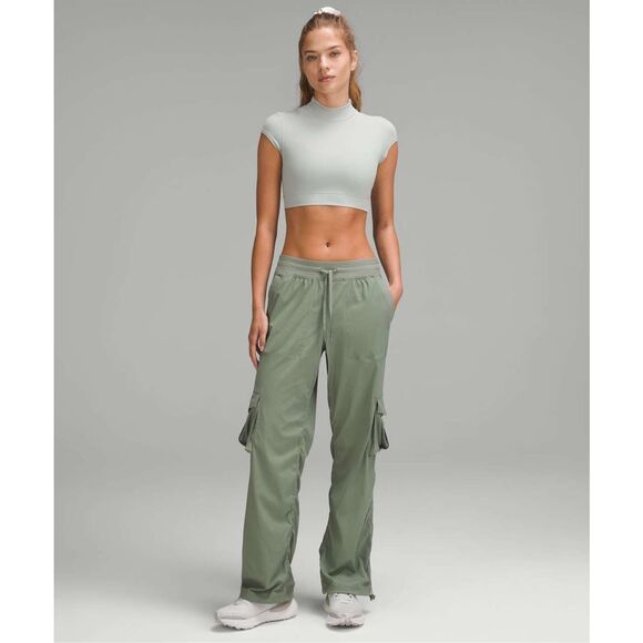 lululemon athletica Pants - Lululemon Dance Studio Pants Relaxed Fit Mid Rise Cargo Green XXS